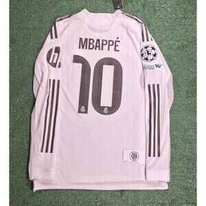 Real Madrid 2025/26 Long Sleeve – Mbappé #10 – UCL Edition Size XL PV